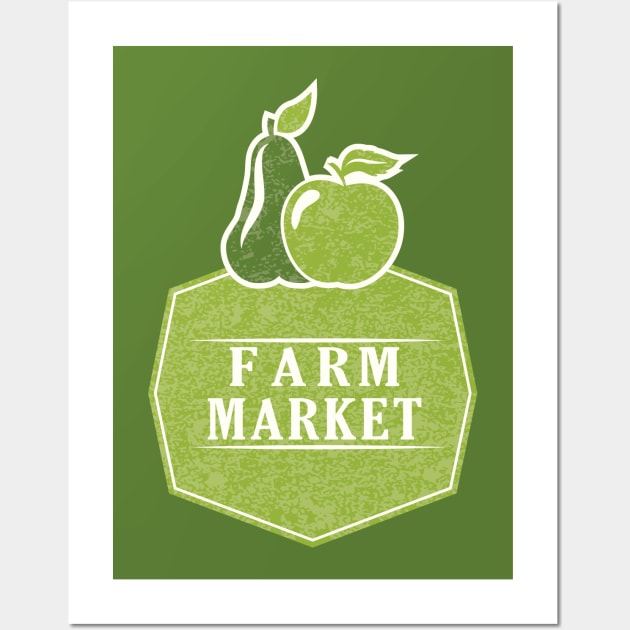 Farm Market Wall Art by SWON Design